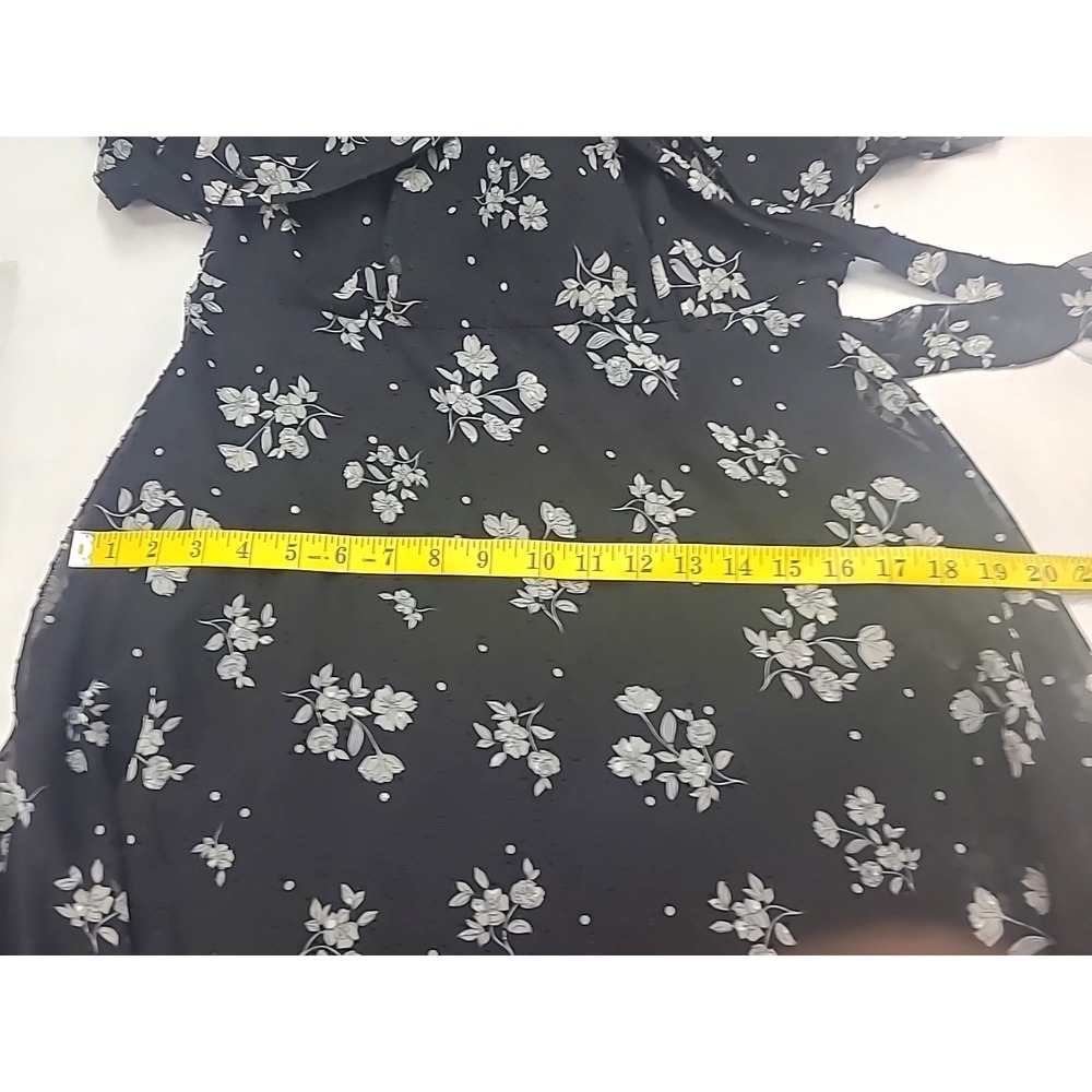 DKNY sz 6 A Line Dress Dk Floral Chiffon Lined Party Cocktail - Picture 9 of 10